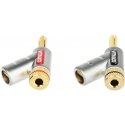 PAIR OF CORNER BANANA PLUGS BAN-PLUG-HQ/KAT Red + Black VITALCO PAIR OF CORNER BANANA PLUGS BAN-PLUG-HQ/KAT Red + Black VITALCO