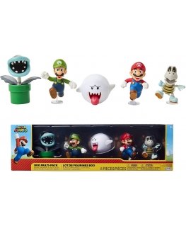 Jakks Pacific Super Mario - Boo - 6cm Figurine 5-pack - Boxset Exclusive (400872)