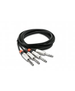 Hosa Technology HSS-010X2 garso kabelis 3 m 2x 6.35 mm TRS Juoda