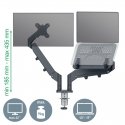Leitz 65380089 monitorin kiinnike ja jalusta 81,3 cm (32") Vastaanotto Tummanharmaa