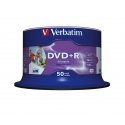 Verbatim DVD+R Wide Inkjet Printable No ID Brand 4,7 GB 50 tk Verbatim DVD+R Wide Inkjet Printable No ID Brand 4,7 GB 50 tk