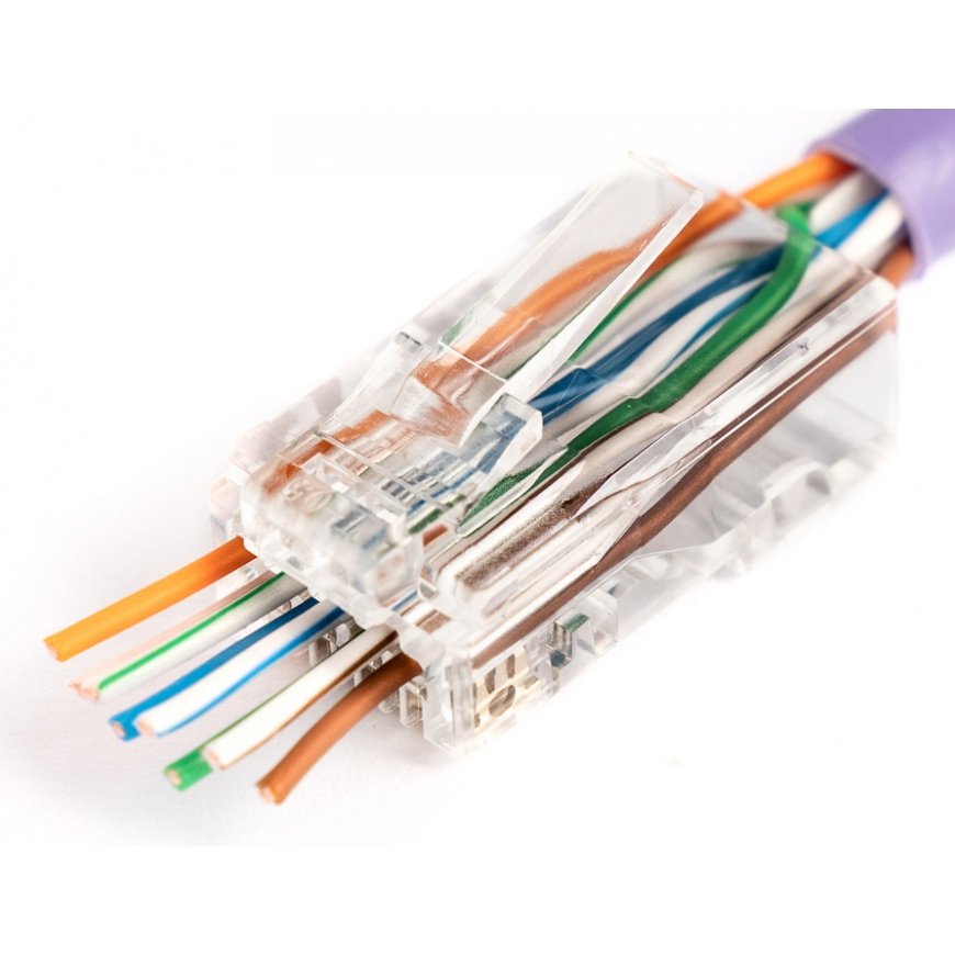 Digitus X-ML-6U-EZ vadu savienotājs RJ45 Caurspīdīgs