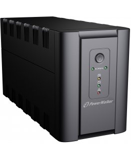 PowerWalker VI 1200 SH Schuko puhvertoiteallikas (UPS) Liini-interaktiivne 1,2 kVA 600 W 4 vahelduvvoolu kontakt