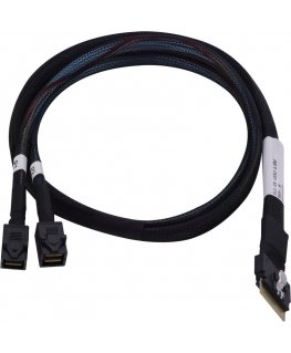 Microchip Technology 2304900-R Serial Attached SCSI (SAS) kabelis 0,8 m Melns