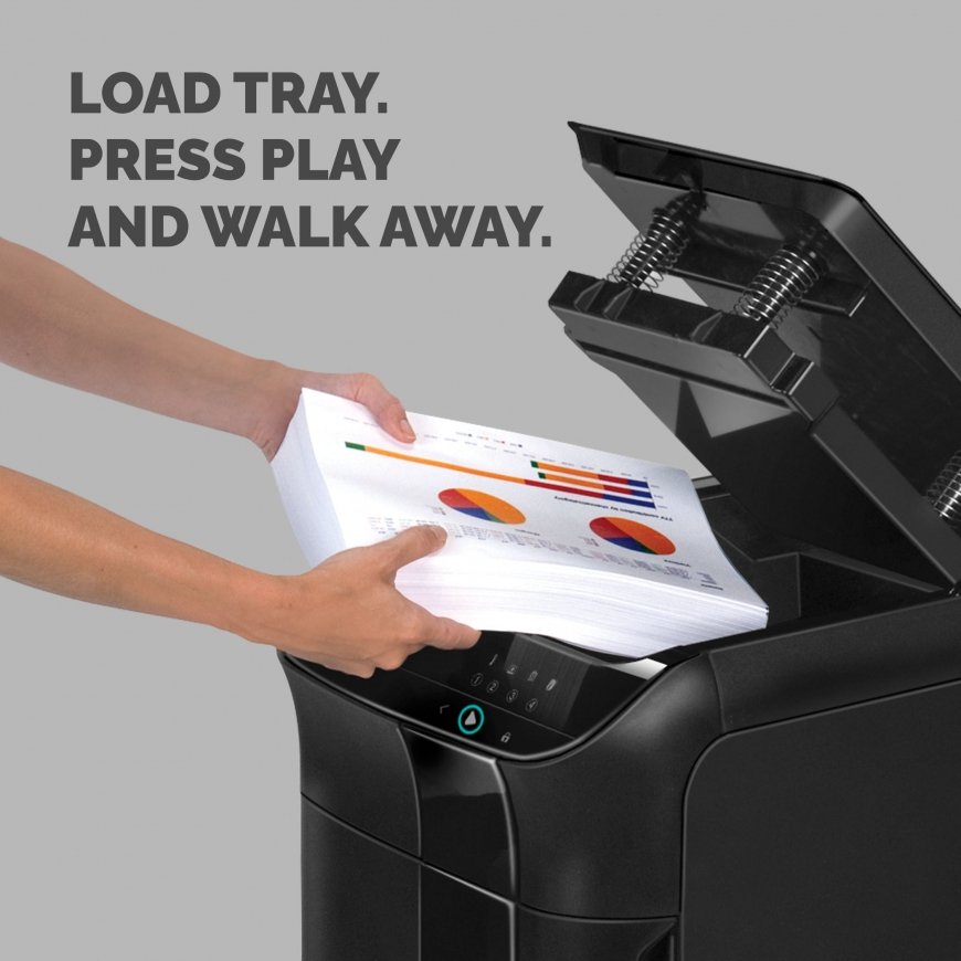 Fellowes AutoMax 600M paper shredder Micro-cut shredding 60 dB 23 cm Black – 3