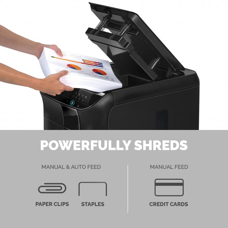 Fellowes AutoMax 600M paper shredder Micro-cut shredding 60 dB 23 cm Black – 4