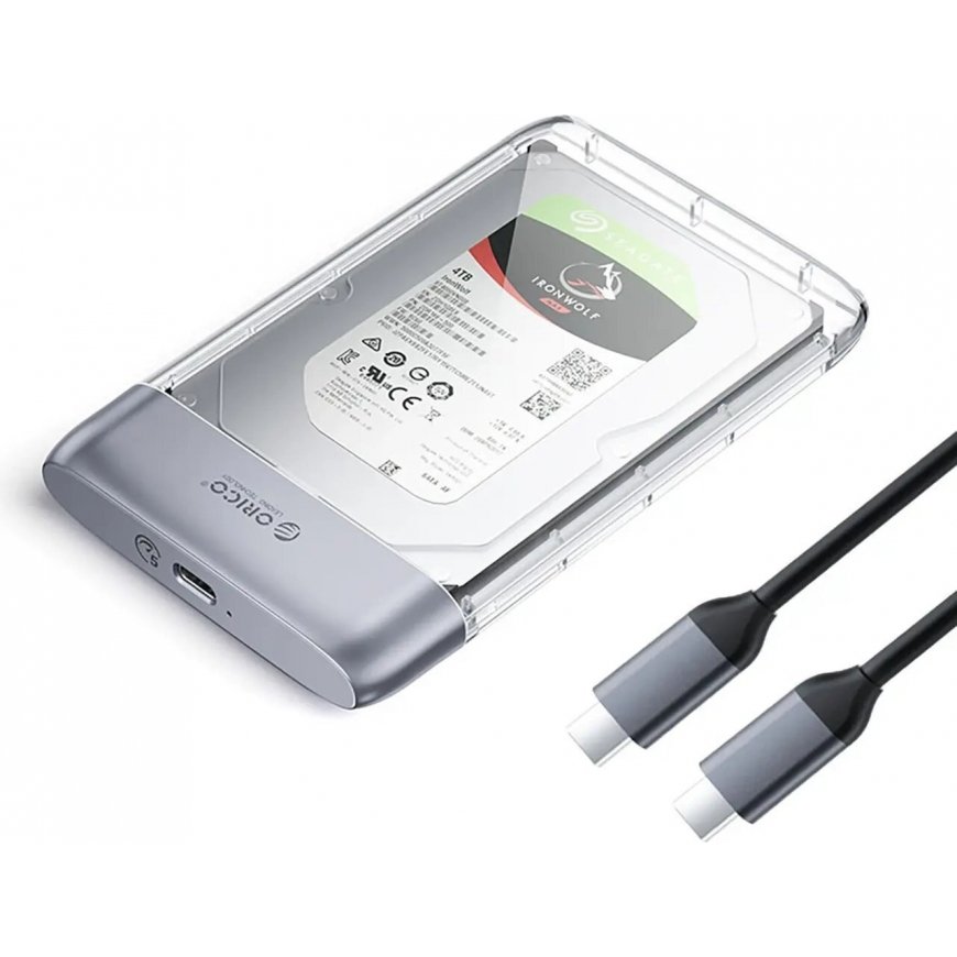 Orico TX25C3 2.5" HDD|SSD USB-C 5Gb|s Disk Drive - Transparent