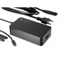 NATEC Grayling USB-C 45W virta-adapteri ja vaihtosuuntaaja Universaali musta