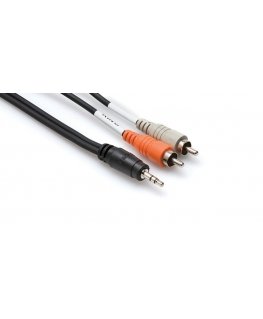 Hosa Technology CMR-206 audiokaapeli 1,82 m 3.5mm 2 x RCA musta, Harmaa, Oranssi