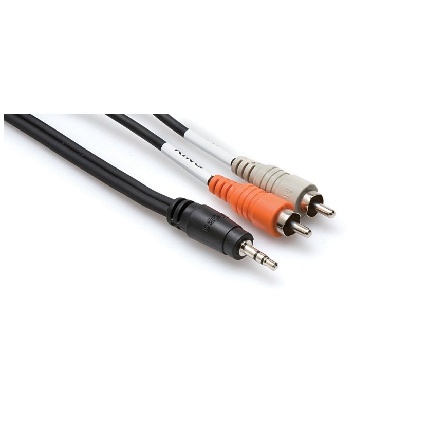 Hosa Technology CMR-206 audio cable 1.82 m 3.5mm 2 x RCA Black, Grey, Orange