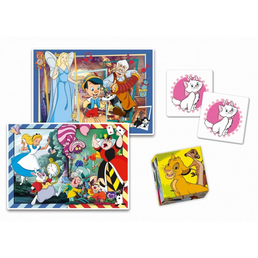 Clementoni Edukit 4 in 1 - Disney Classics Kuviopalapeli Sarjakuvat