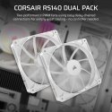Corsair RS140 Arvuti korpus Ventilaator 14 cm Valge 2 tk