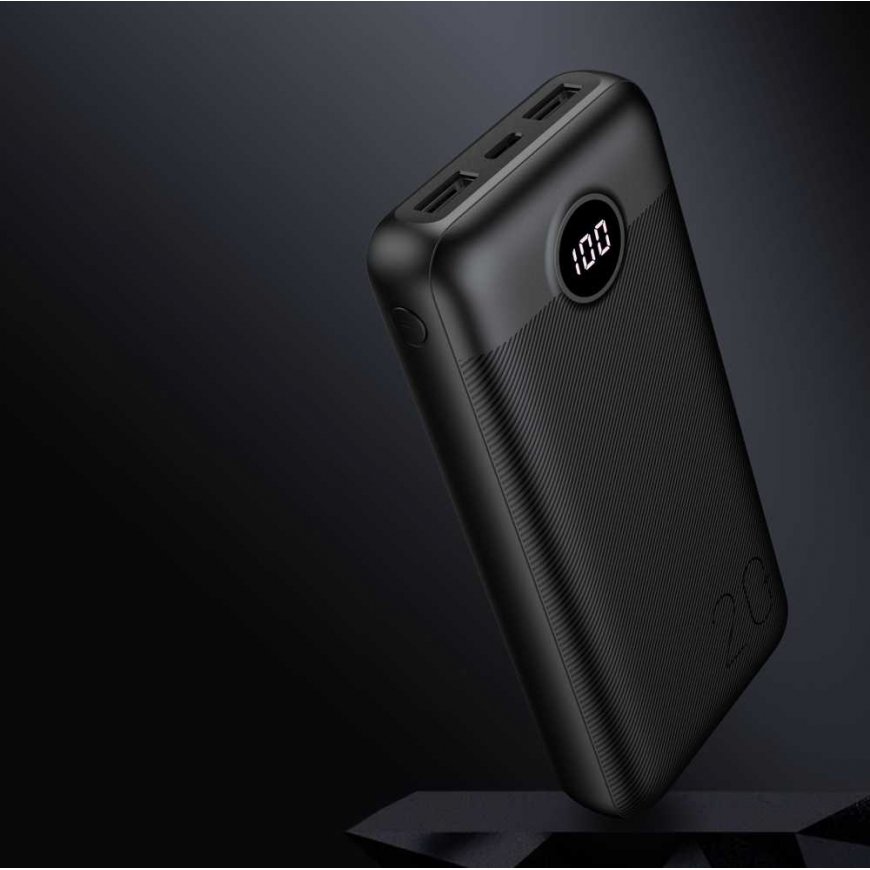 4Kom External battery POWER BANK VEGER (L20S) 20000mAh (2xUSB 1xType-C QC3.0 20W) black – 4