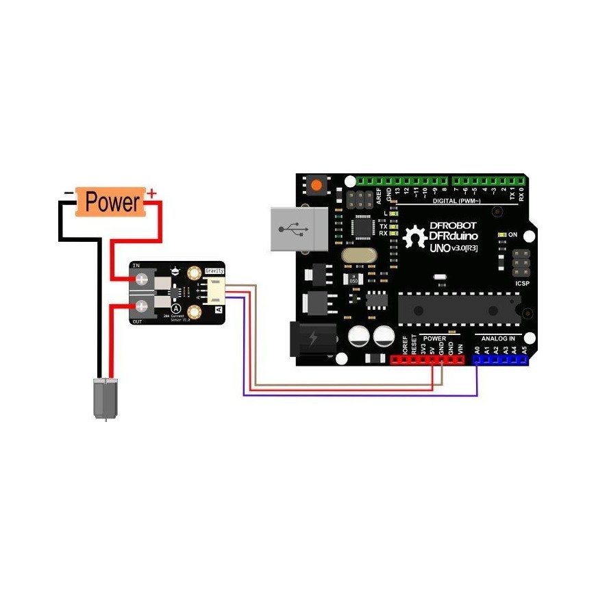 DFRobot Gravity analog 20 A current sensor – 4
