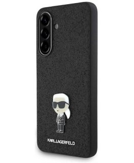 Karl Lagerfeld Fixed Glitter Ikonik Logo Metal Pin Samsung Galaxy A56 - dėklas telefonui juodos spalvos