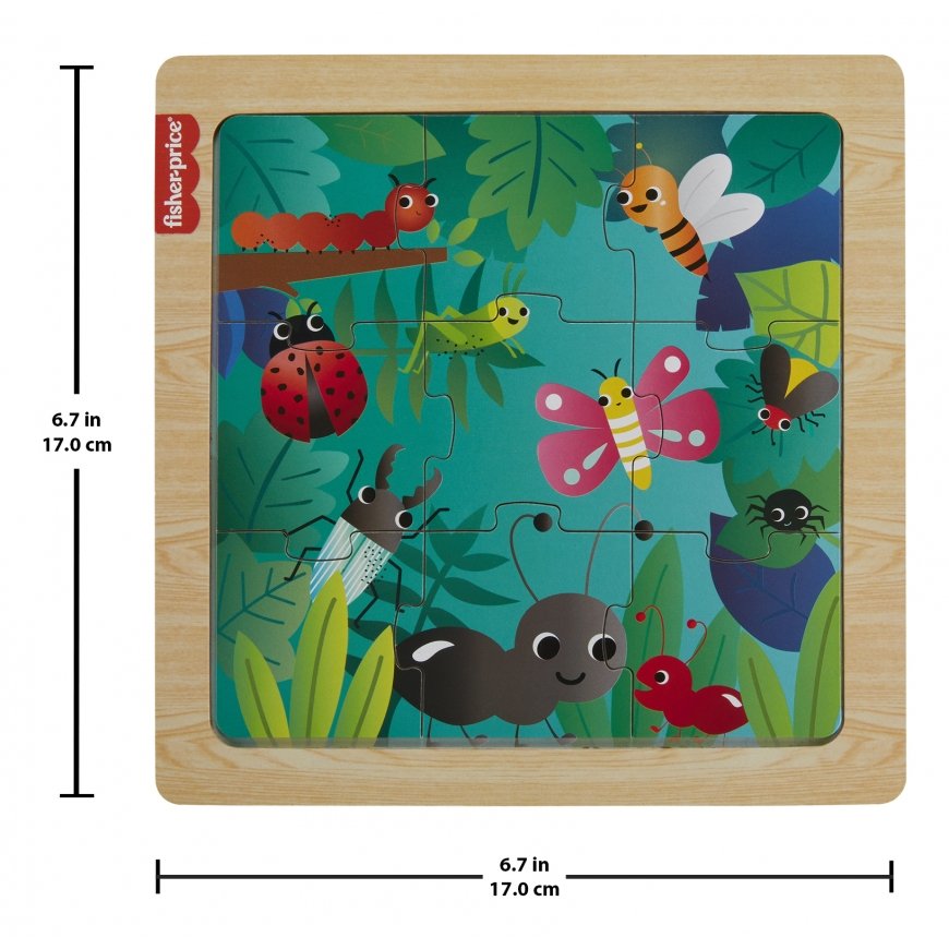 Fisher-Price HXV19 dėlionė 9 vnt Gyvūnai – 3