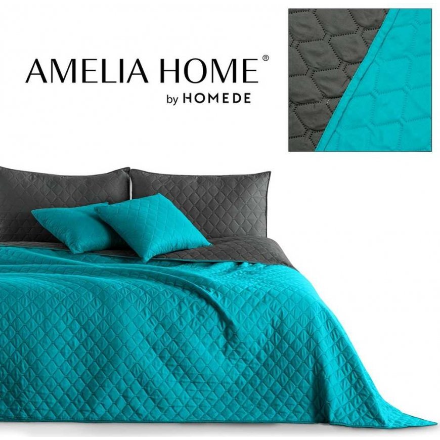 DecoKing Bedspread MARINE+CHARCOAL 260x280 – 4