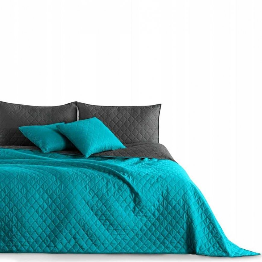 DecoKing Bedspread MARINE+CHARCOAL 260x280 – 5