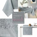 AmeliaHome Pöytäliina Vesta harmaa moderni 80x80 AmeliaHome Pöytäliina Vesta harmaa moderni 80x80