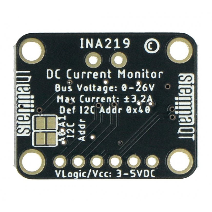 Dvikryptis srovės / galios jutiklis, INA219, 26V 3.2A, STEMMA AT / Qwiic, Adafruit 904 – 3