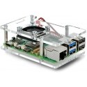 Gravlaser Case for Raspberry Pi 5 - openable with fan - transparent Gravlaser Case for Raspberry Pi 5 - openable with fan - transparent
