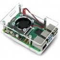 Gravlaser Dėklas Raspberry Pi 5 - atidaromas su ventiliatoriumi - skaidrus Gravlaser Dėklas Raspberry Pi 5 - atidaromas su ventiliatoriumi - skaidrus