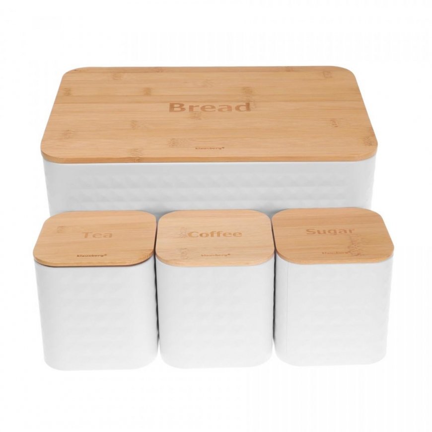Steel bread box with bamboo board and kitchenware set KLAUSBERG KB-7483 – 5