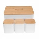 Steel bread box with bamboo board and kitchenware set KLAUSBERG KB-7483 Steel bread box with bamboo board and kitchenware set KLAUSBERG KB-7483