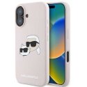 Karl Lagerfeld Silikoninis dėklas Heads Print MagSafe for iPhone 16 Plus - Rožinė Karl Lagerfeld Silikoninis dėklas Heads Print MagSafe for iPhone 16 Plus - Rožinė