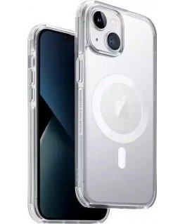 UNIQ Combat Apple iPhone 14 Plus 6.7" Magclick Charging satin phone case transparent