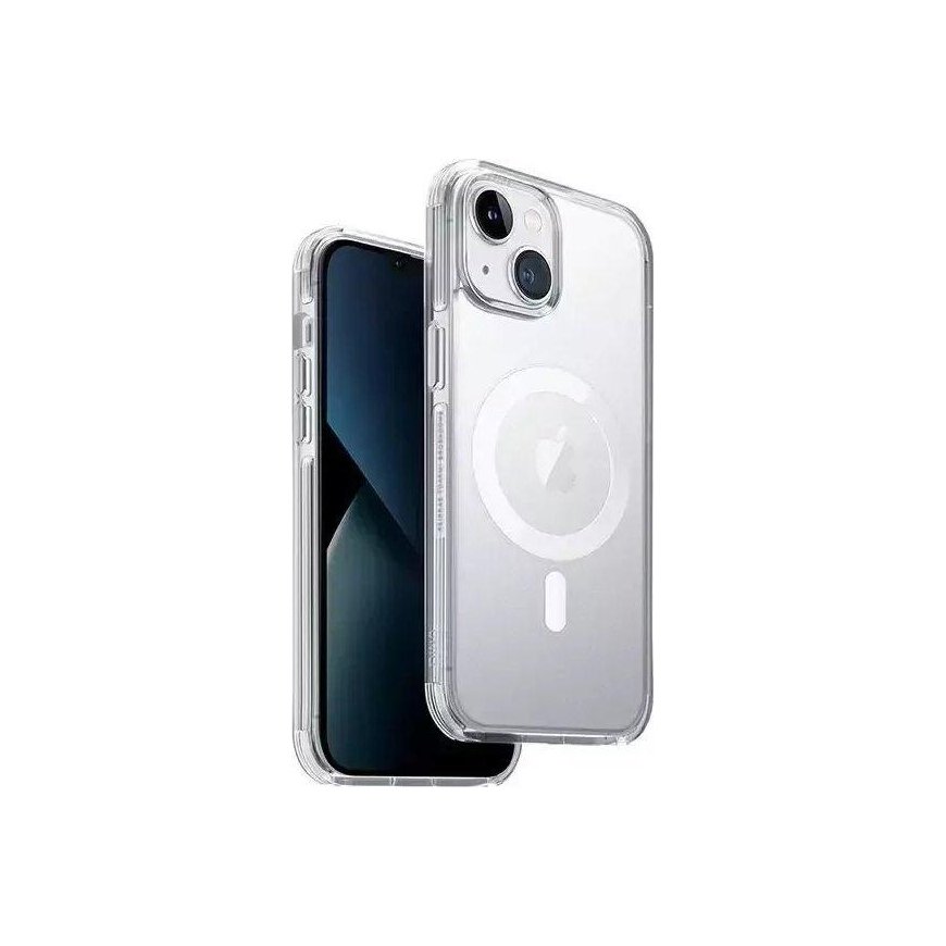 UNIQ Combat Apple iPhone 14 Plus 6,7" Magclick Charging satin dėklas telefonui skaidrus