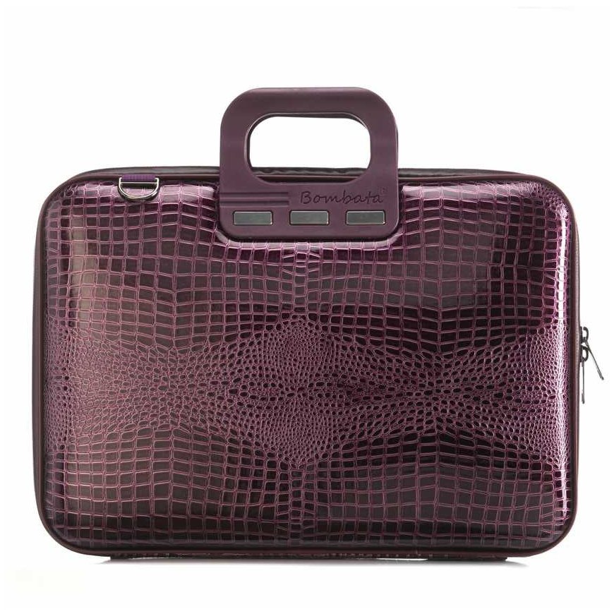 Computer bag, BOMBATA Shiny Cocco 13”, plum color.