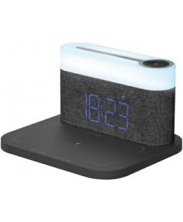 Proove 3-in-1 bedside lamp + Alarm clock Day & Night LED 1200mAh 3W wireless charger 15W gray