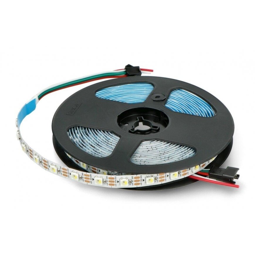 Btf Lighting RGB LED juosta SK6812 - skaitmeninė, adresuota - IP30 60 LED/m, 5V - 5m - balta – 3