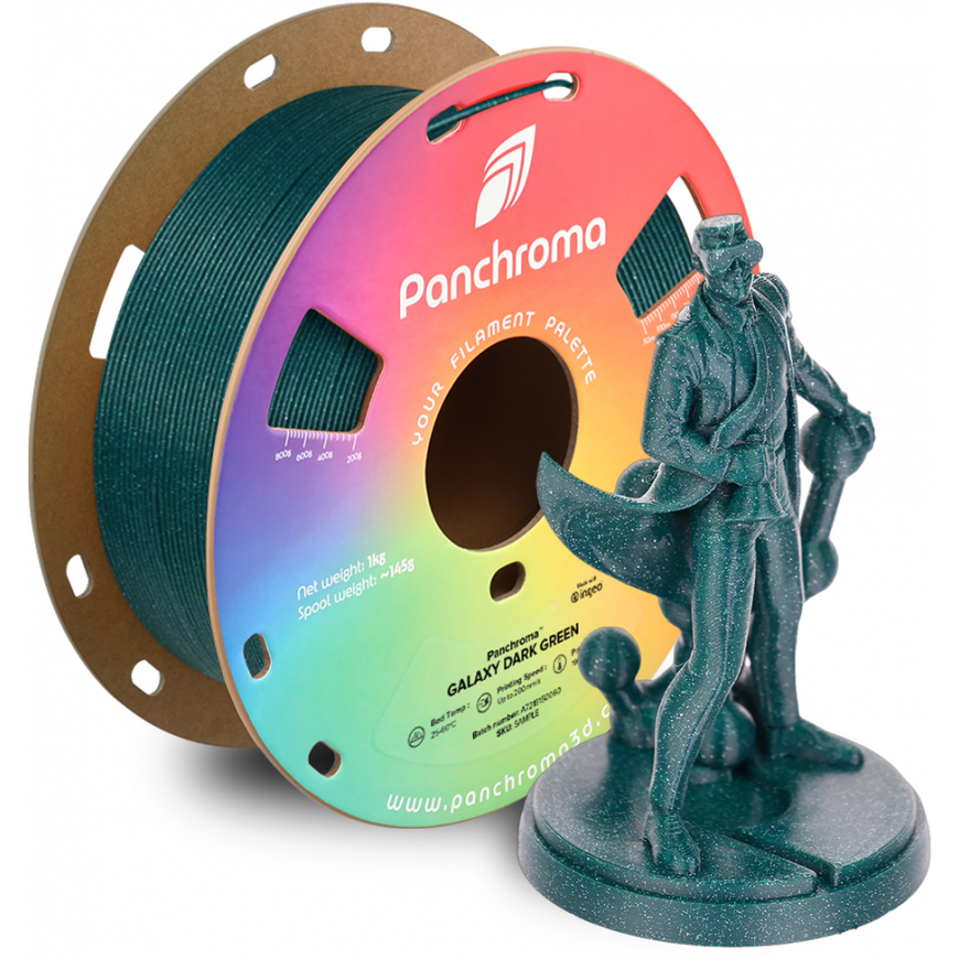 Polymaker Panchroma™ PLA Galaxy 1.75 mm 1kg - Galaxy Dark Green