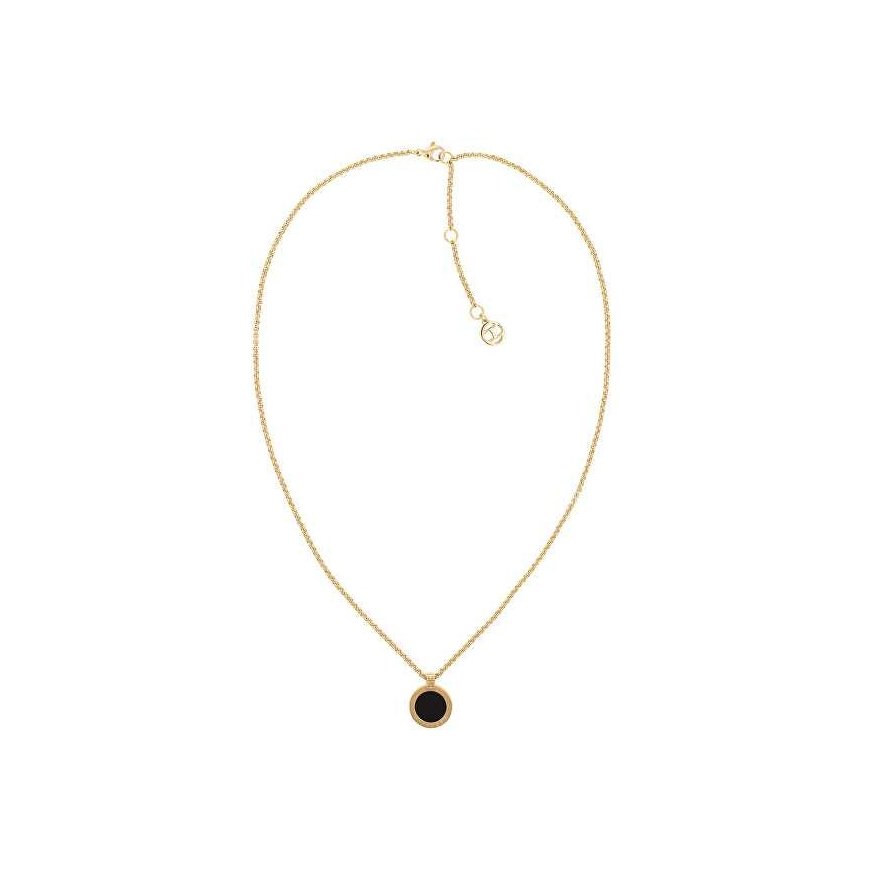 Tommy Hilfiger modern gold-plated iconic circle pendant 2780656