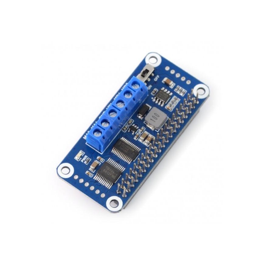 DC-ohjainmoduuli Raspberry Pi - I2C rajapinta kaksi kanavaa