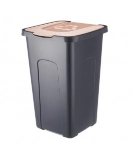 KOSZ DO SEGREGACJI 50L BLACK/BR�ZOWY PASTEL (4432)