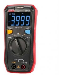 Digital multimeter, CAT III 600V, NCV, 600V AC/DC, 20MOm, -40~300C, 4000, UNI-T