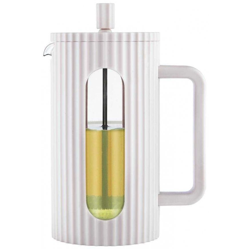 TEA COFFEE INFUSER GLASS FRENCH PRESS 1000 ML CREAM KLAUSBERG KB-7753 – 3