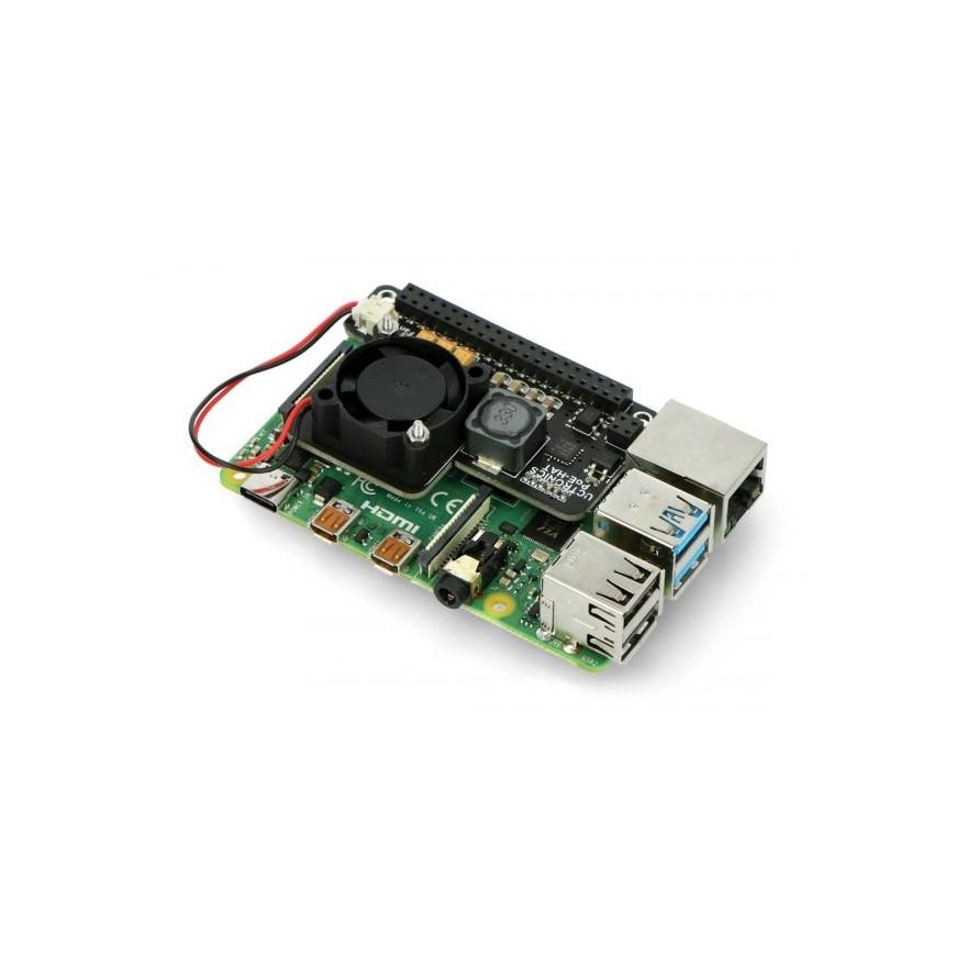 PoE Hat -virtamoduuli Raspberry Pi 4B / 3B + UCTRONICS U6110 – 2