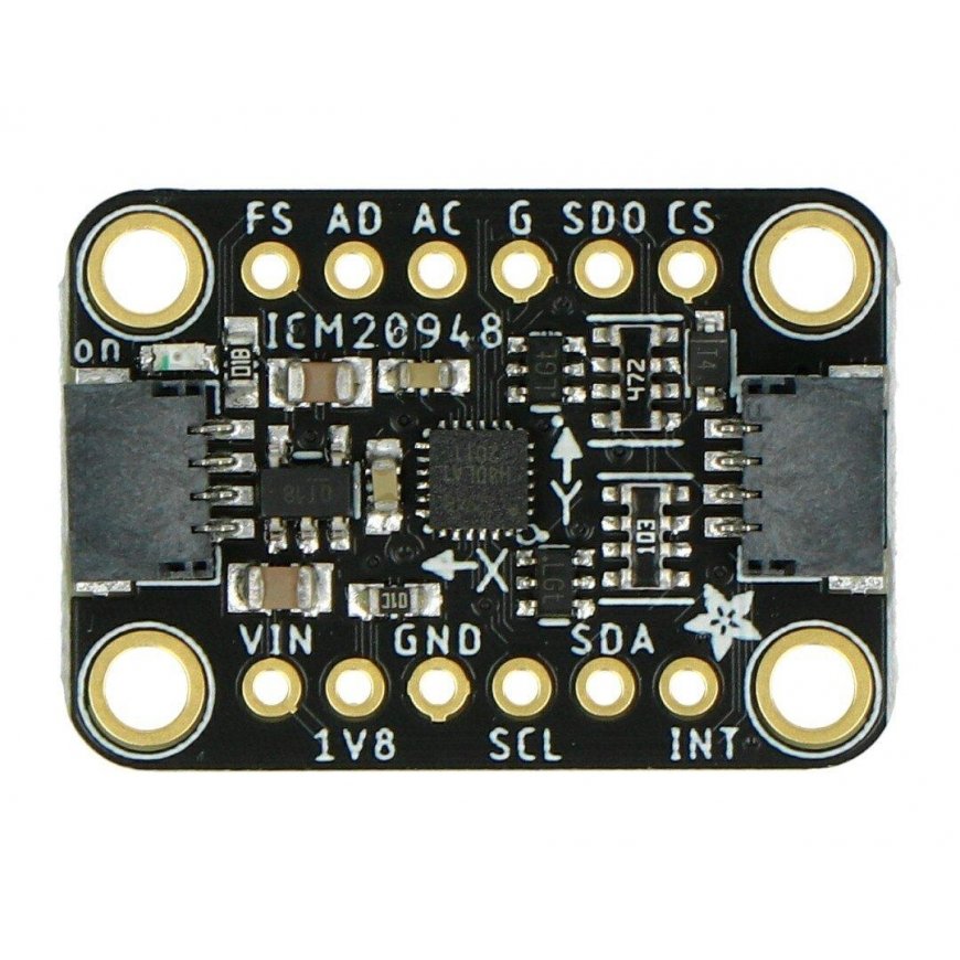 ICM-20948 9DoF, 3-akselinen kiihtyvyysanturi, gyroskooppi ja magnetometri I2C/SPI Qwiic, Adafruit 4554 – 2