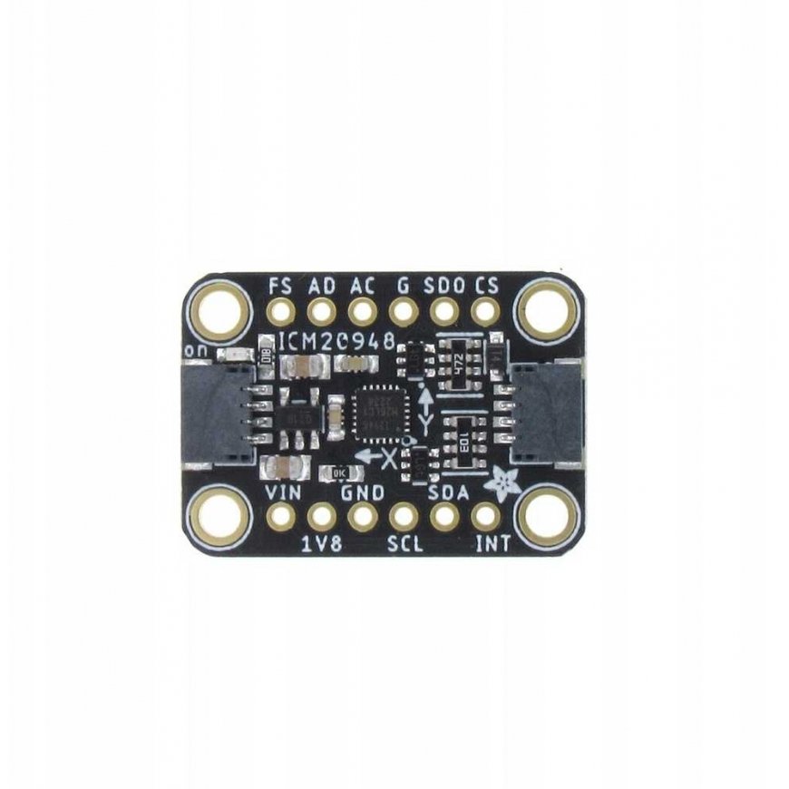ICM-20948 9DoF, 3-axis accelerometer, gyroscope and magnetometer I2C/SPI Qwiic, Adafruit 4554 – 5