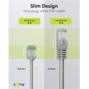 Goobay 74343 networking cable Grey 0.15 m Cat8.1 U/FTP (STP)