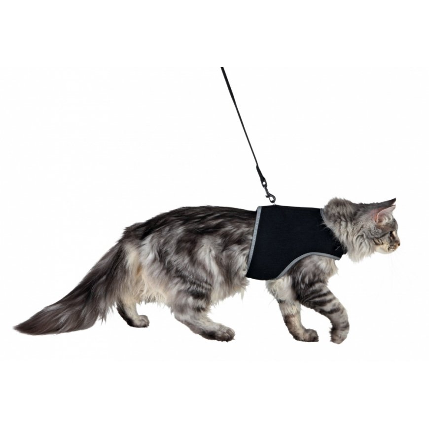 TRIXIE 41895 dog/cat harness Black Nylon Vest harness – 2