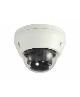 LevelOne HUBBLE Fixed Dome IP Network Camera, H.265, 3-Megapixel, 802.3af PoE, IR LEDs, Indoor/Outdo