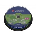 Verbatim CD-RW 12x 700 MB 10 kpl Verbatim CD-RW 12x 700 MB 10 kpl