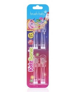 BrushBaby Replacement KidzSonic Kids Electric Toothbrush Heads