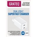 GRATEQ OLOS PD/PPS 2xUSB-C 65W Fast Power Charger 35W GRATEQ OLOS PD/PPS 2xUSB-C 65W Fast Power Charger 35W