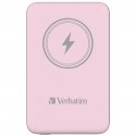 Verbatim Charge 'n' Go Litium polymeeri (LiPo) 10000 mAh Langaton lataaminen Vaaleanpunainen